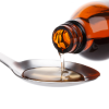 image of medicinal syrup being poured onto a spoon