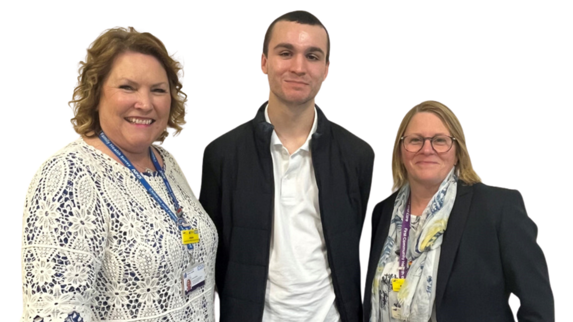 Photo of Jayne White, Alfie Holmes and Renee Padfield